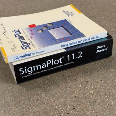 IBM SigmaPlot 11.2  & SigmaPlot 5.0 for Windows User's Manuals RARE HTF