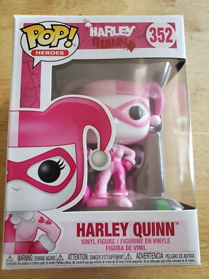 Funko Pop! Heroes Harley Quinn #352 BCRF Pink Breast Cancer Awareness Figure | eBay