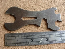 Vtg Multi Wrench Tool Hit & Miss Engine Spanner Wrench Bicycle Wagon Farm Rare