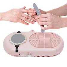 Nail Dust Collector Suction Fingernail Art Tool 24W Nail Vacuum Cleaner Manicure