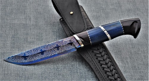 Nazarov Knives Russland Mosaik DamastStahl OutdoorJagd Messer Handarbeit HRC62 - Bild 10 von 18