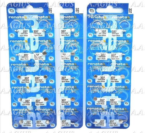 Renata Watch Battery 337 (SR416SW)- Swiss - x1 x2 x3 x5 x10 x25 x50 x100 - Picture 7 of 9