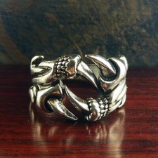 Claw Ring Silver Color Size 9  10 Unisex Fashion Jewlery