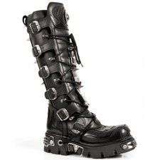 Stivali punk unisex NEW ROCK - stile M.161 S1 reattore nero