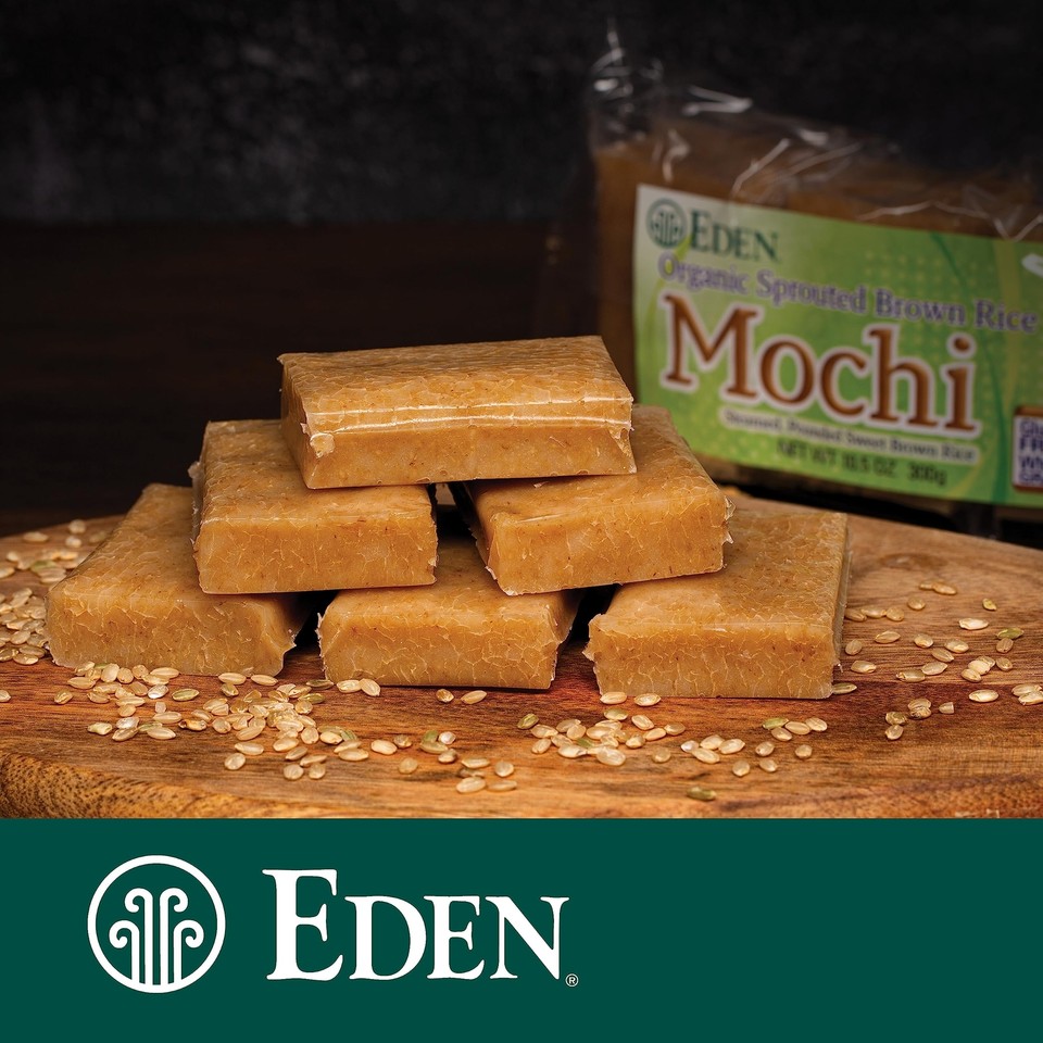 Eden Organic Sprouted Brown Rice Mochi, 100 Sprouted Whole Grain