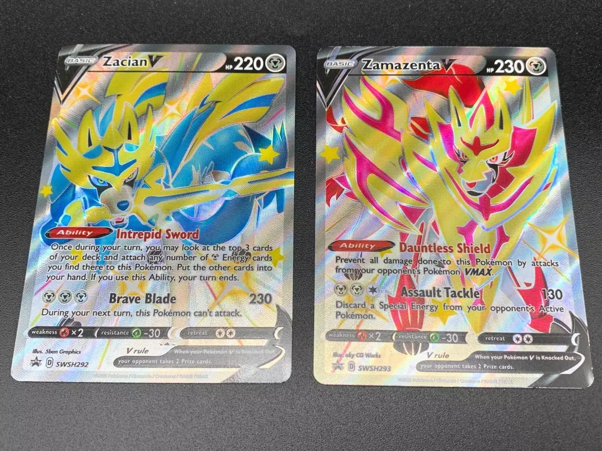 Pokémon TCG Crown Zenith Shiny Zacian V SWSH292 Full Art Promo - Pack  Fresh!!