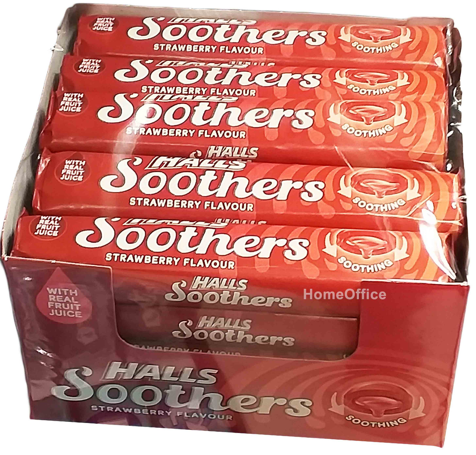 Halls Soothers Blackcurrant, Strawberry Or Cherry Throat Sweets 20
