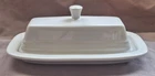 Homer Laughlin Fiesta White Butter Dish ~ 7"