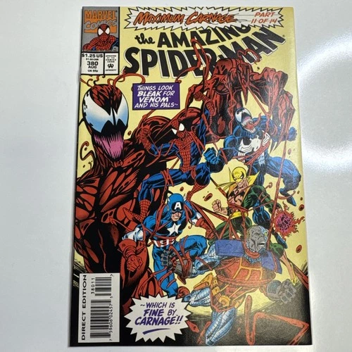 Amazing Spider-Man # 380 | VF/NM | MAXIMUM CARNAGE | Venom | Marvel Comics 1993