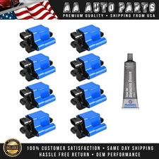 8 Performance Square Ignition Coil & Tune Up Grease for 99-09 Chevy GMC UF271