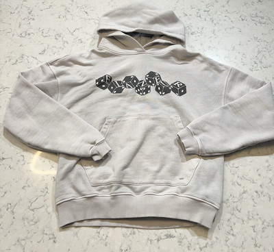 Men s Light Blue Flaneur Designer Sweatshirt Size Large Dice Graphic