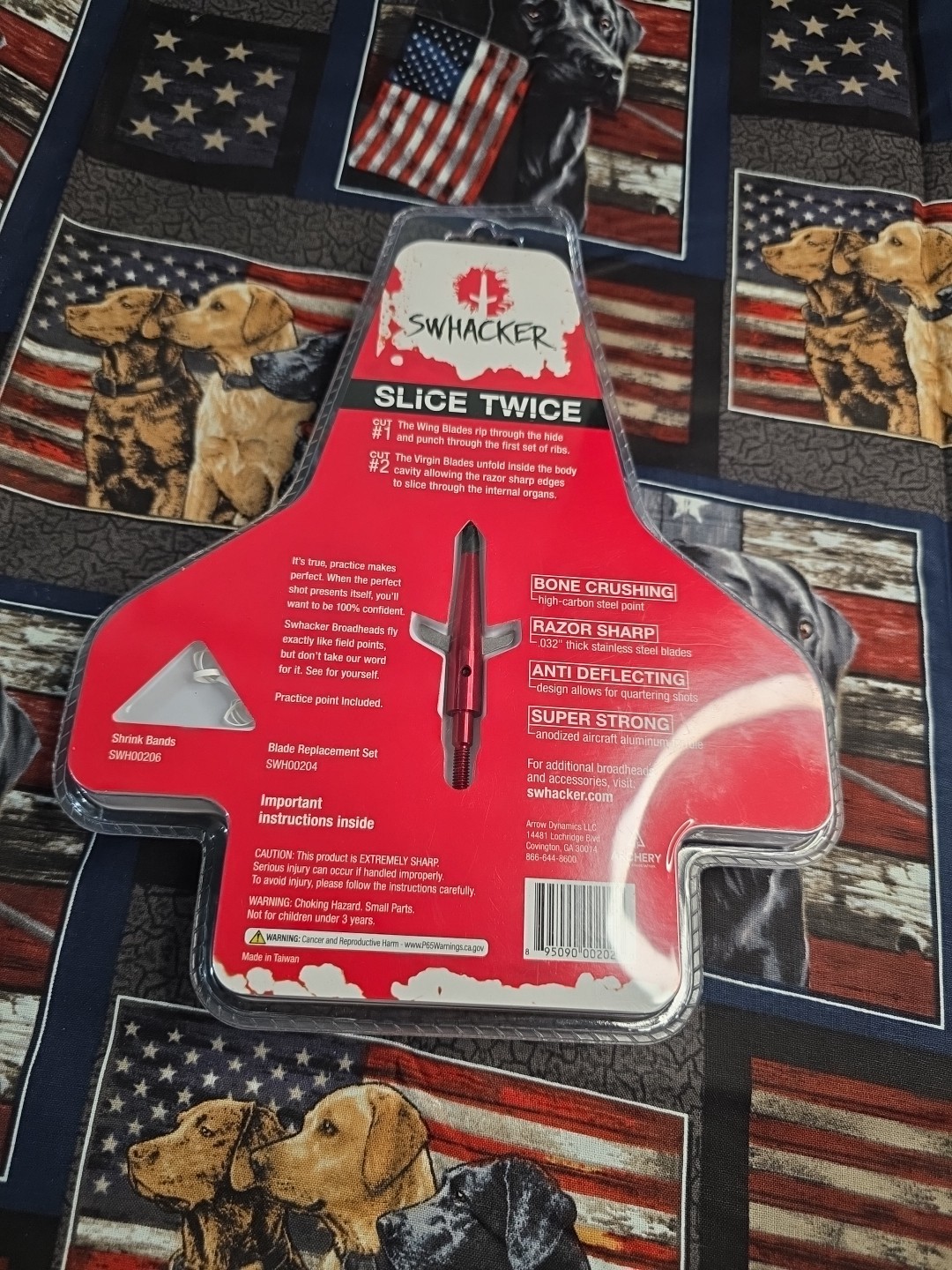 3 SWHACKER #202 SCREW IN BROADHEADS 125 GRAIN 2.25" CUT & PRACTICE HEAD BOWHUNT