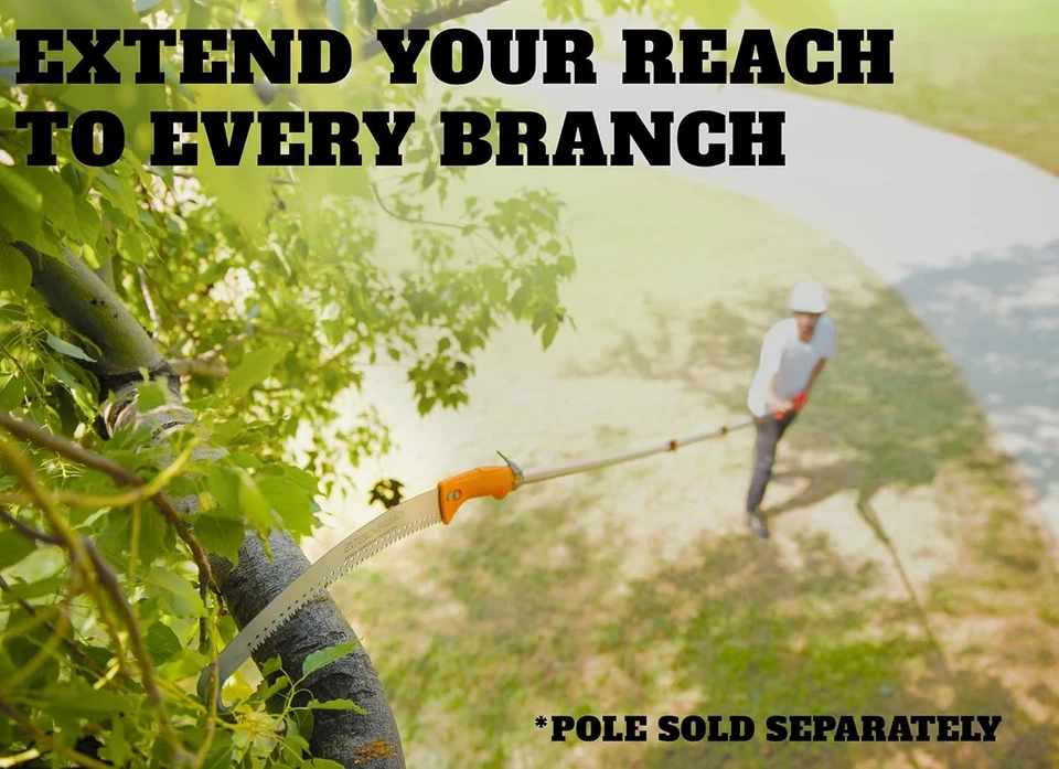 Serra manual de poda // Portátil ou com extensão manual serra de vara para árvore - Imagem 2 de 4
