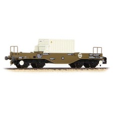Graham Farish 377-802A N Gauge BR FNA Nuclear Flask Wagon with Sloping Floor wit