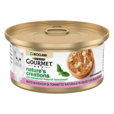Gourmet nature's creation tonno e pesce bianco gel 70 gr