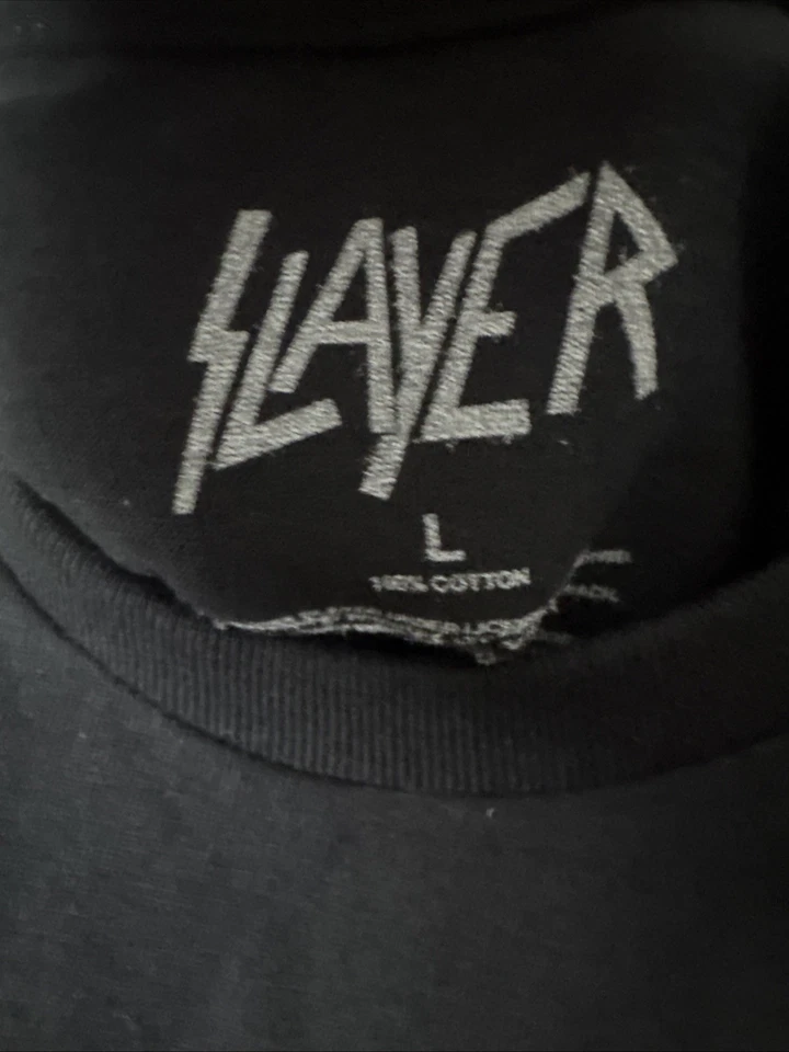 Camiseta Promocional Slayer South Of Heaven Band Tour Adulto Grande Negra Para Hombre Foto 3 de 4
