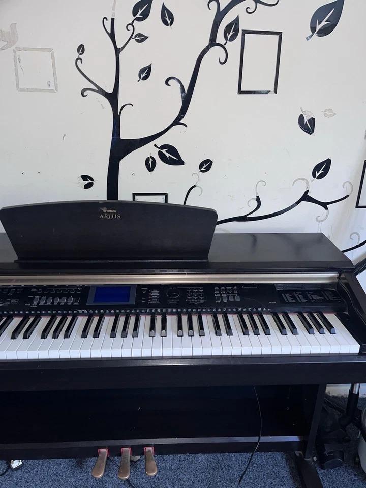 Yamaha Arius YDP-145 digital piano and stool in satin black finish stock #26388, photo 4 of 5