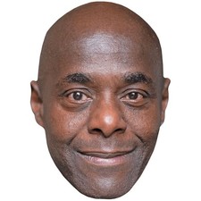 Paterson Joseph Stubble Celebrity Mask, Flat Card Face, Fancy Dress Mask