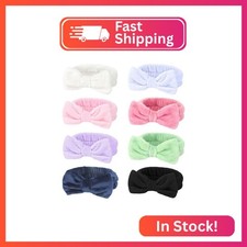 Ondder Spa Headbands Set - 8 Pcs Terry Cloth Cute Hair Bands for Women's Skincar