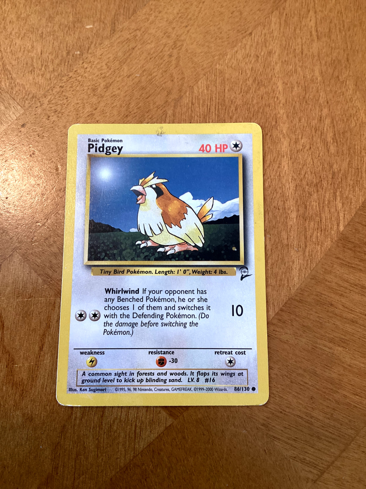 Pokemon BASE SET 2 Card 86/130 Pidgey
