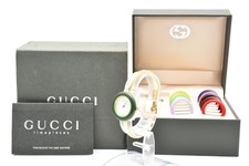 Exc 5 w/ BOX GUCCI Change Bezel 11 Colors 11/12.2 Quartz Women's Swiss Watch