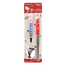 Hello Kitty Cute Spoon Chopsticks Utensil Set