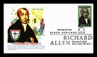 US COVER RICHARD ALLEN BLACK HERITAGE FIRST DAY ISSUE PANDA CACHET