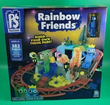Rainbow Friends Playset Toy Deluxe Phatmojo Buildable Theme Park Blocks NIP 