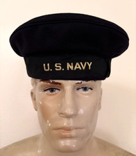 COMO NUEVO ERA DE VIETNAM EE. UU. MARINA ALISTADO HOMBRE LANA MARINERO DONALD DUCK SOMBRERO PLANO 6 7/8