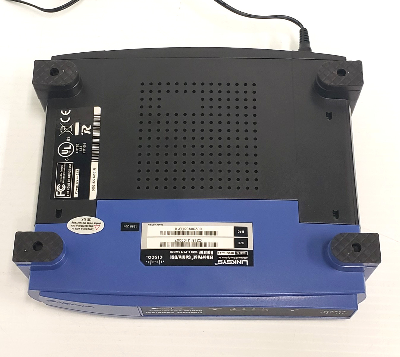 Linksys EtherFast BEFSR41 ver 4.3 Cable DSL 10/100 Ethernet Wired Router Switch