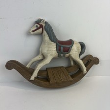 Vintage Burwood 1988 Wall Hanging Rocking Horse Nursery Decor USA 2885-A