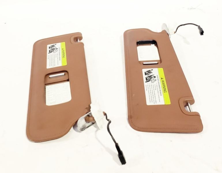 Bentley Continental GT 2007 Left, right Sun visors Pair Tan P/N 3W0857585D