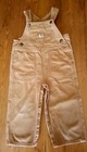 Carhartt Infant Canvas Bib Overalls Size 24M Brown 100% Cotton — photo 1