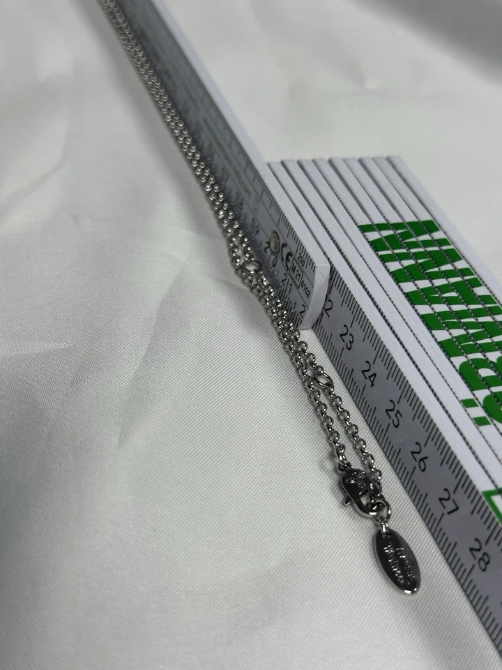 Vivienne Westwood Orb Kette Silber – Türkis/Blau Kristalle & Emaille – Wie Neu - Bild 4 von 4