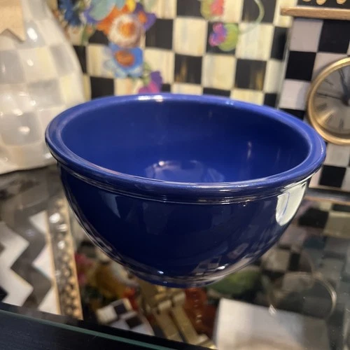 Vintage Fiestaware Kitchen Kraft 6.25” Mixing Bowl - Cobalt (1937-44)