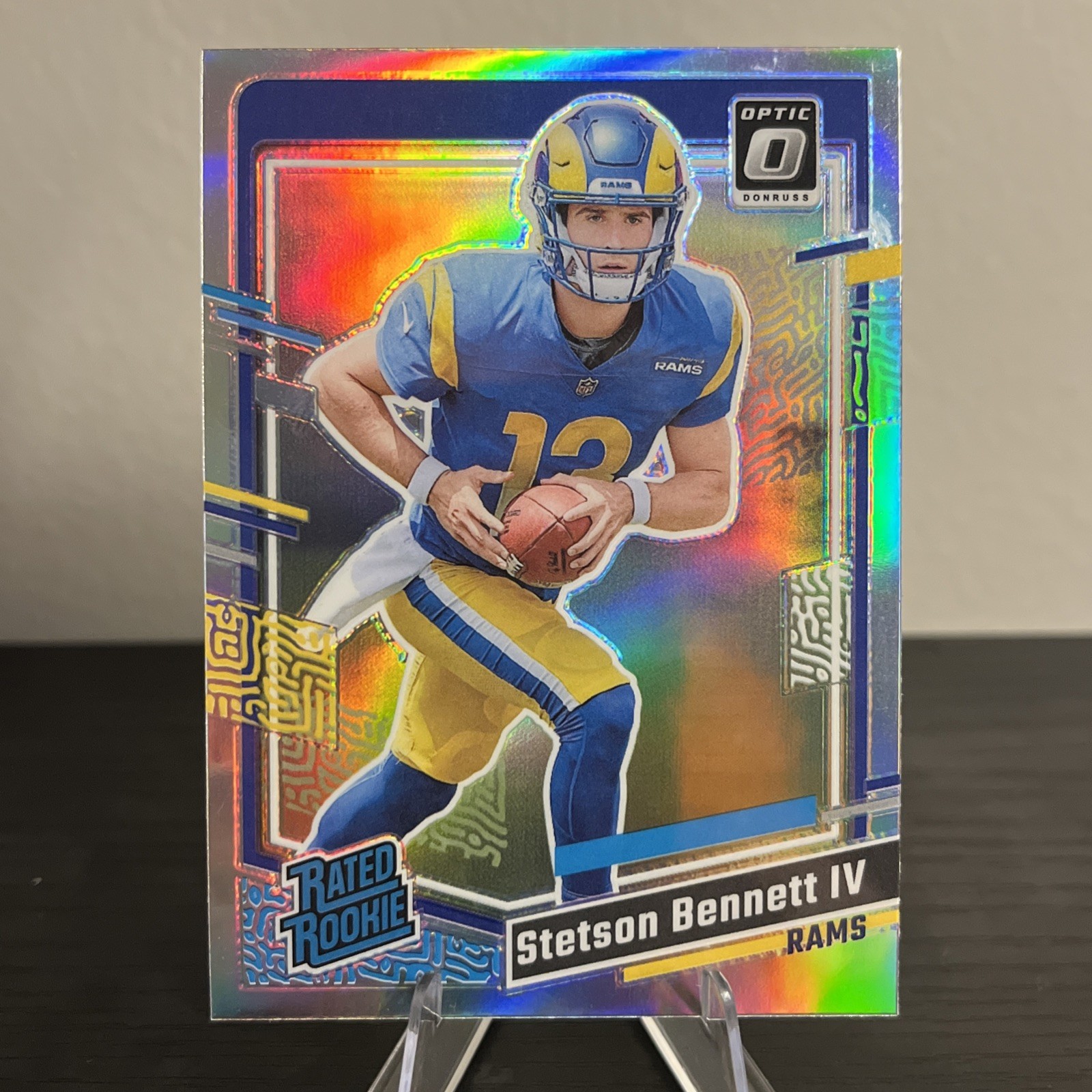 2023 Donruss - Rated Rookie Stetson Bennett #358 Optic Preview Holo Prizm (RC)