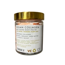 Truly Beauty Vegan Collagen Anti-Aging Body Polish 2 Oz FullFull Size