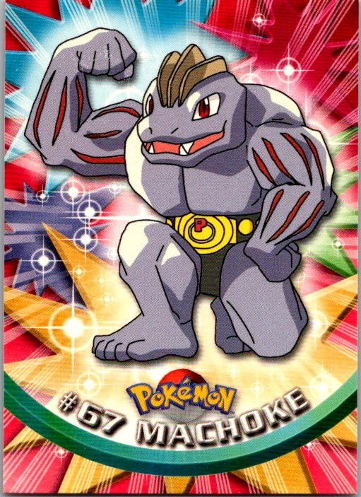Machoke #67 Topps Trading Cards Series 1 Pokemon Near Mint