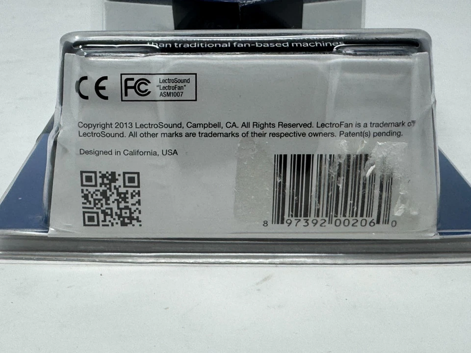 LECTROFAN White Noise Machine Fan Sound Generator  (WHITE) - USED - Image 3 of 3