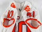 2017-22 Clemson Tigers #40 Game Issued Pos Used White Jersey Football NP R 44 95 — photo 6