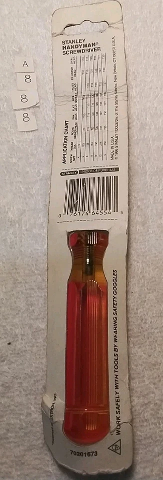 64-554 STANLEY T-25 DESTORNILLADOR TORX "MANITAS" EE. UU. 🇺🇸 Foto 3 de 4