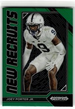 Joey Porter Jr. 2023 Panini Prizm Draft #24 Penn State New Recruits Green RC
