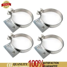 4PCS Peterbilt Exhaust Stack 5" Mount Bracket Clamp 379 359 1987-1993 10294