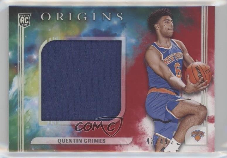 2021 Panini Origins Rookie Jumbo Jerseys Red 43/49 Quentin Grimes #JJ-QUE 0o5t