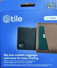 Tile by Life360 Slim Wallet GPS Tracker Bluetooth Finder - Black NEW SEALED