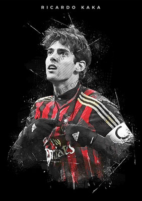 Kaka Poster Mailand Fußball Kunst Sport A2, A3, A4, A5