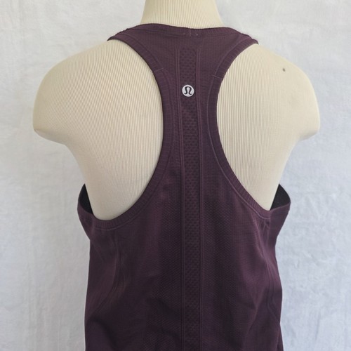 Lululemon Swiftly Tech Racerback Tank Top 2.0 Plum Color Women's Size 12 - Picture 5 of 11