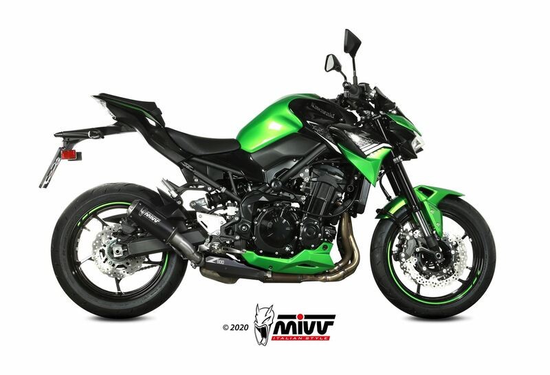 Silencieux MIVV MK3 Steel Black pour moto Kawasaki Z900