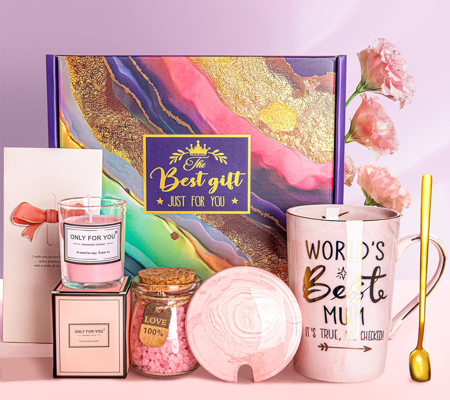 Mum Mothers Day Birthday Gifts Pamper Hamper for Mum - Funny Ceramic Mug with Go