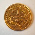 1849 $1 DOLLAR LIBERTY HEAD TYPE 1 GOLD COIN **DAMAGED** FREE SHIPPING! C1694